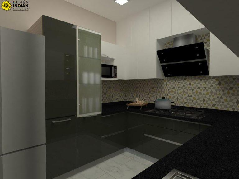 modular kitchen 3d image