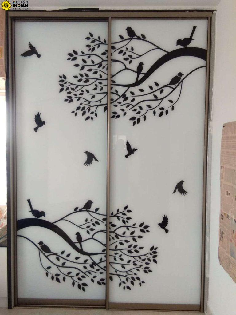 gallery pictures images of lacquer glass wardrobes designs in noida delhi gurgaon noida india 9