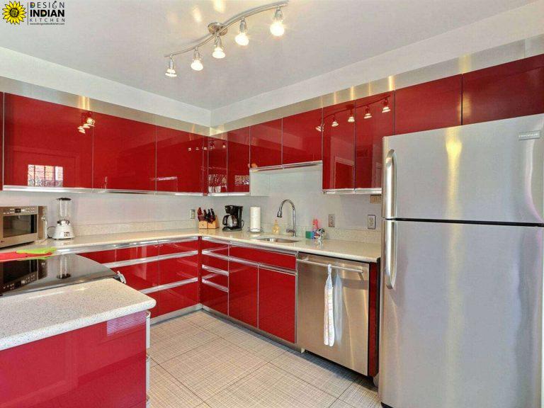 red colour modular kitchen designs in delhi gurgaon noida india largest modular kitchen manufacturers in delhi india 8