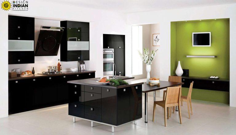 beautiful black modular kitchen design options in delhi gurgaon noida india faridabad 6 scaled 1