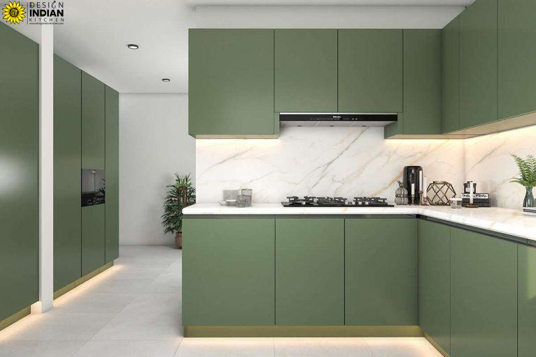 beautiful green modular kitchen designs by top kitchen brand in delhi gurgaon noida india faridabad 6
