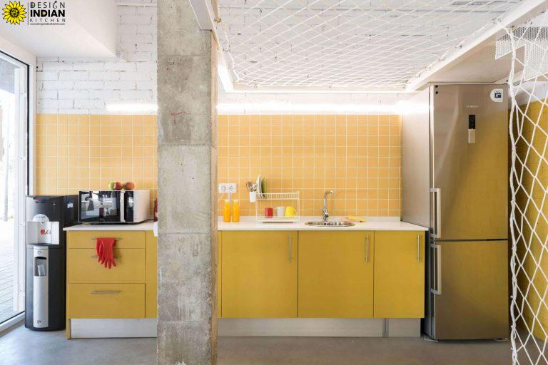 beautiful yellow modular kitchen designs gallery pictures in delhi gurgaon noida india 1 scaled 1