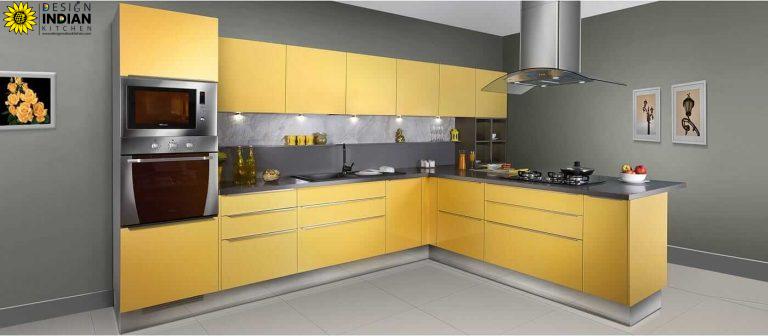 beautiful yellow modular kitchen designs gallery pictures in delhi gurgaon noida india 3