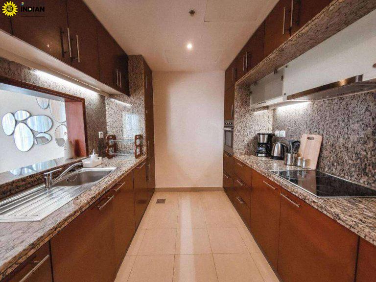 brown colour modular kitchen designs options ideas inspiration in delhi gurgaon noida india 3