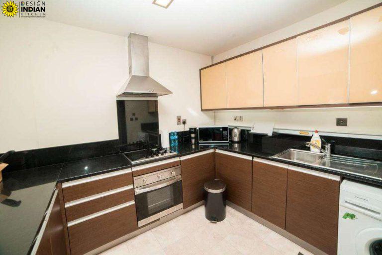brown colour modular kitchen designs options ideas inspiration in delhi gurgaon noida india 4