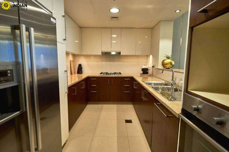 brown colour modular kitchen designs options ideas inspiration in delhi gurgaon noida india 5