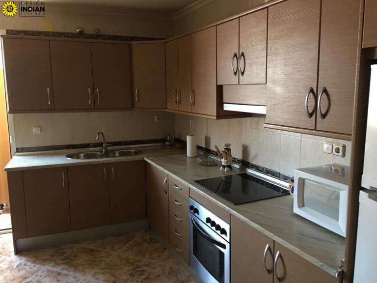 brown colour modular kitchen designs options ideas inspiration in delhi gurgaon noida india 6