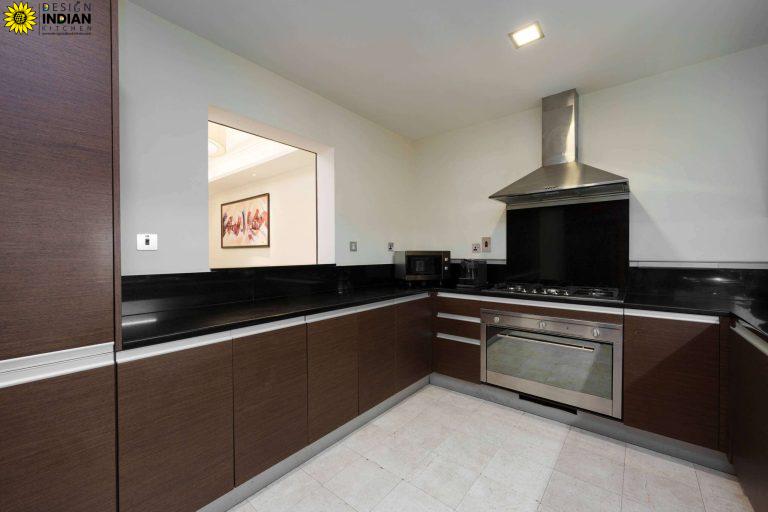 brown colour modular kitchen designs options ideas inspiration in delhi gurgaon noida india 8