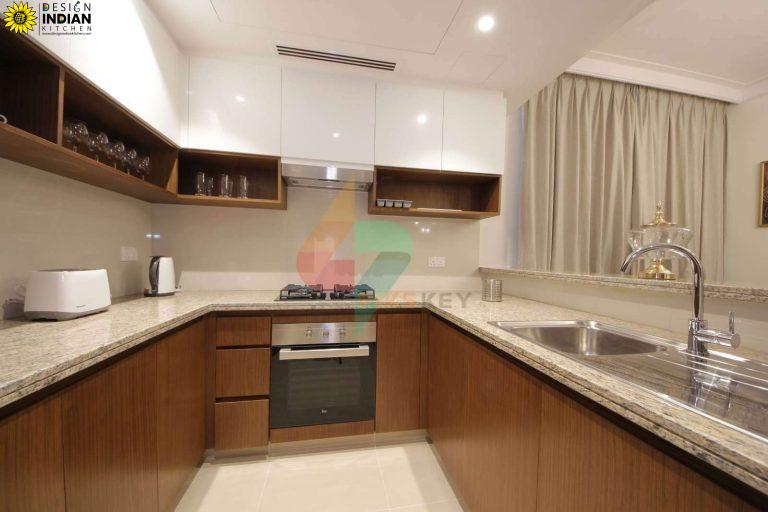 brown modular kitchen colours designs in delhi gurgaon noida india 4