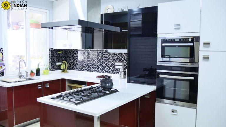 maroon modular kitchen designs maroon colour modular kitchens in delhi gurgaon noida top dealers and manufacturers in india 1 scaled 1