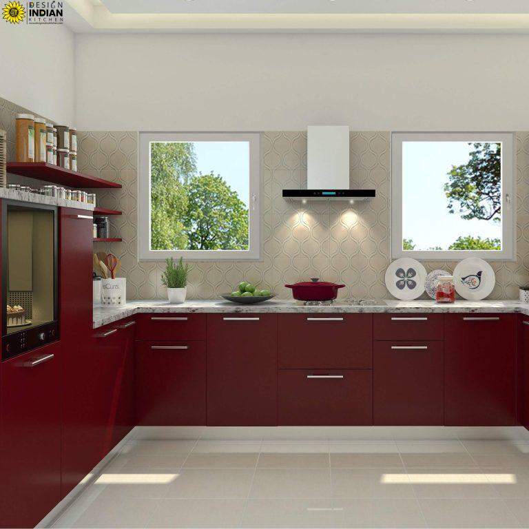 maroon modular kitchen designs maroon colour modular kitchens in delhi gurgaon noida top dealers and manufacturers in india 9