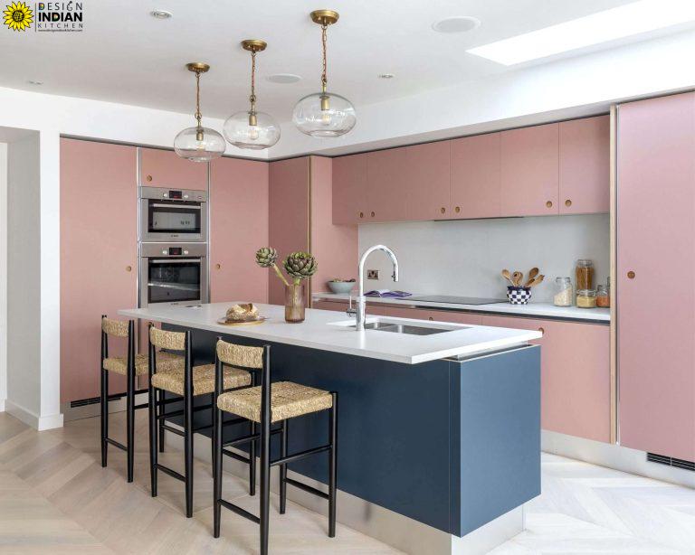 pink colour modular kitchen designs in delhi gurgaon noida india top modular kitchen brand in india 1 scaled 1