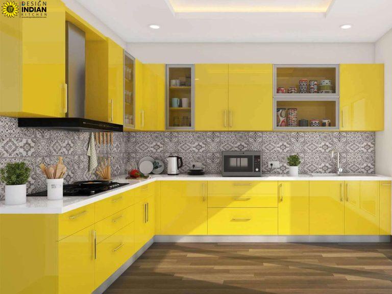 yellow modular kitchen designs in delhi gurgaon noida india design indian kitchen 5