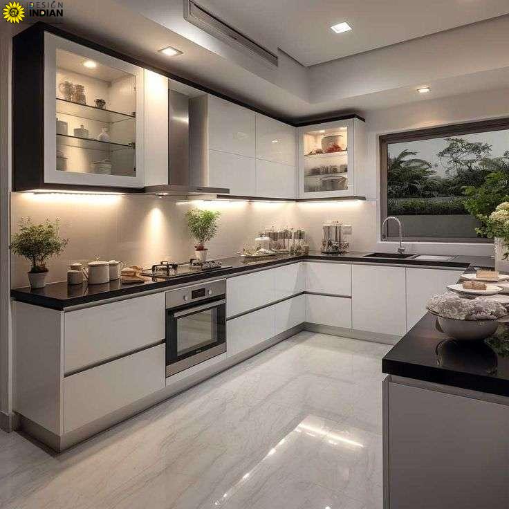 How to Design a Modern L Shape Modular Kitchen • 333 Images • ArtFacade 2
