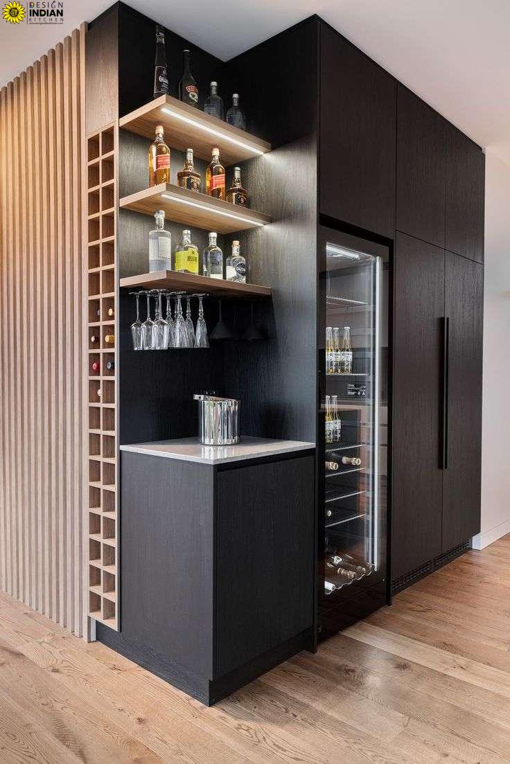 Timber and Black Bar Design 1