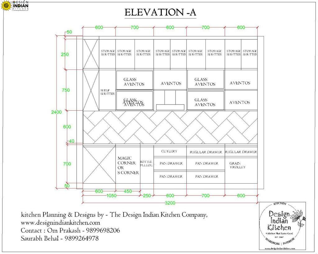 Modular Kitchen Designs Delhi | Kitchen Designing - V1