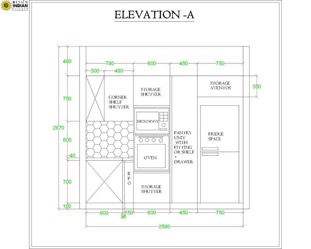 Modular Kitchen Designs Delhi | Kitchen Designing - V1