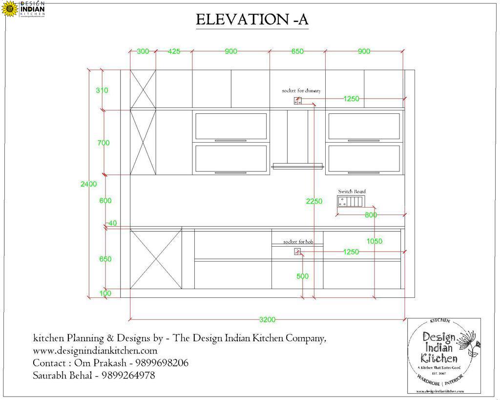 Modular Kitchen Designs Delhi | Kitchen Designing - V1