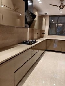 Cream Color Modular Kitchen Dealers