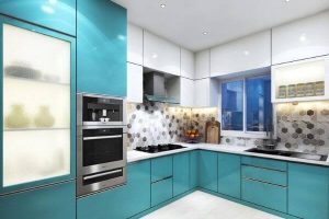 top modular kitchen delhi noida magazine 14937 Teal colour Modular Kitchen Dealers