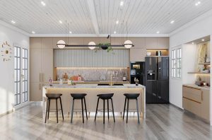 Beige Modular Kitchen Dealers