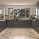 U-shaped Modular kitchen