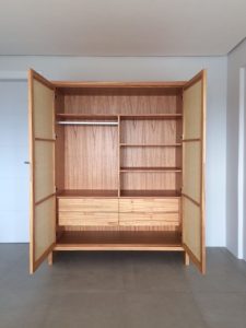 Rattan Wardrobe Manufacture , Elegant Rattan Wardrobe