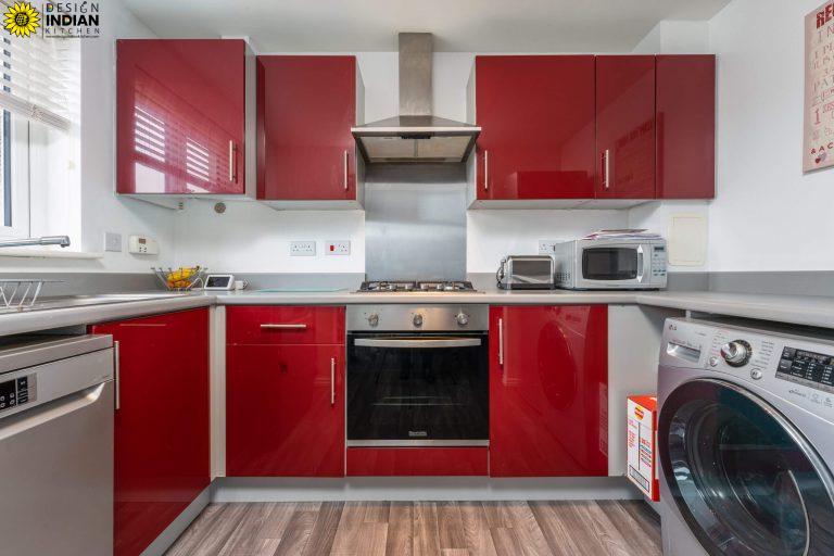 red colour kitchen designs ideas inspiration best modular kitchen brand in delhi gurgaon noida india 4