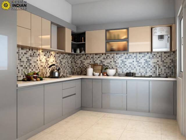 top modular kitchen delhi noida magazine 14583 Silver Modular Kitchen Designs
