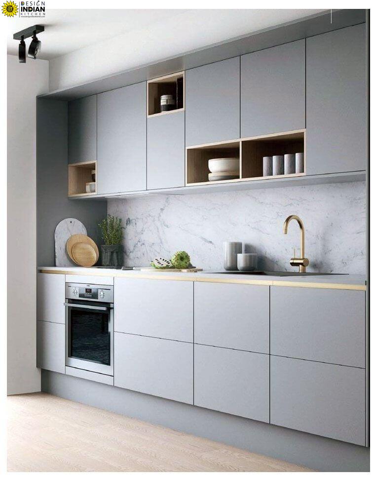 top modular kitchen delhi noida magazine 21975 Silver Modular Kitchen Designs