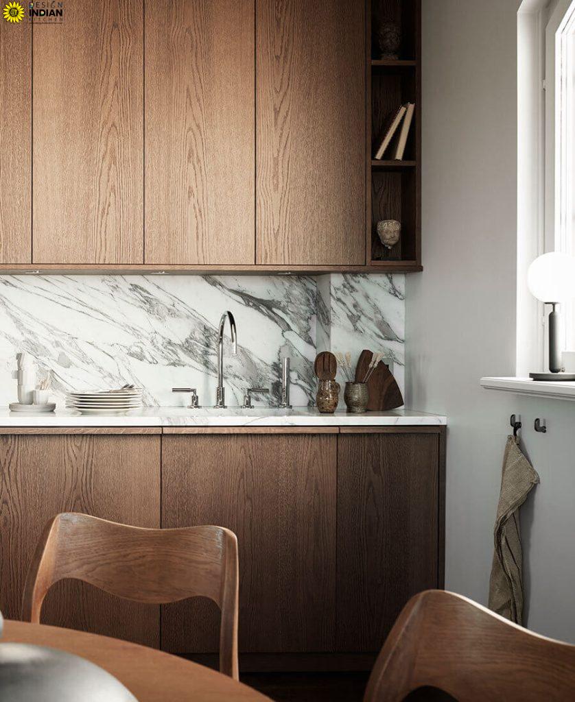Modular Kitchen Designing Brand in Delhi - NCR 9 Wooden coloured Modular Kitchen Designs