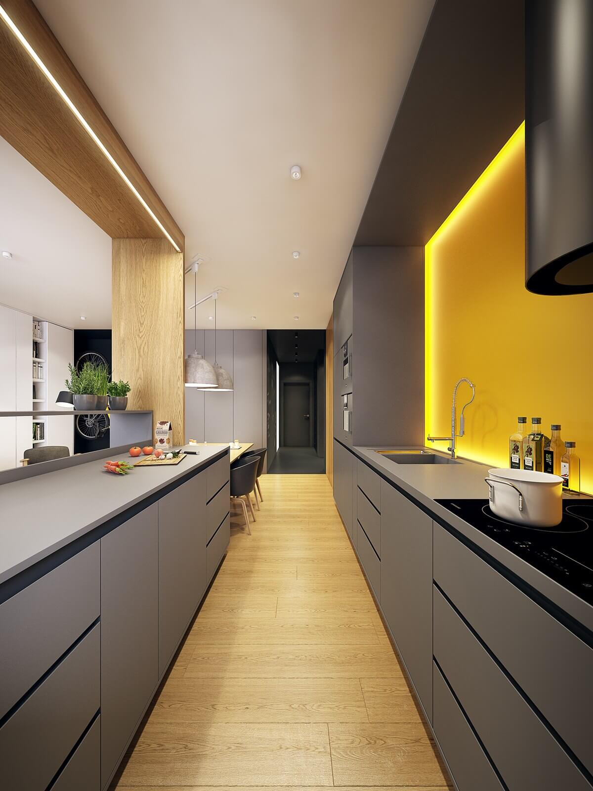 top modular kitchen delhi noida magazine 14606 Laminated Shutter Designs