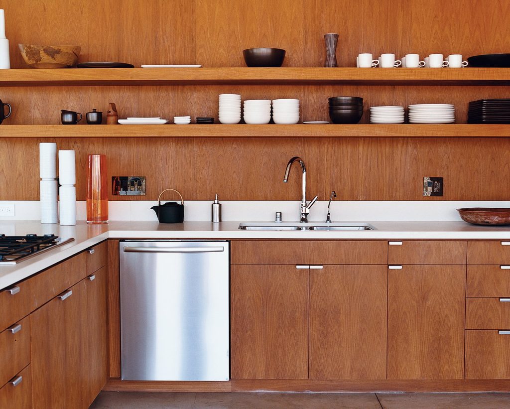 Teak kitchen . wooden kitchen designs