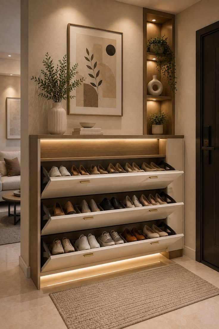 Modern Shoe Rack Ideas for a Stylish Entryway