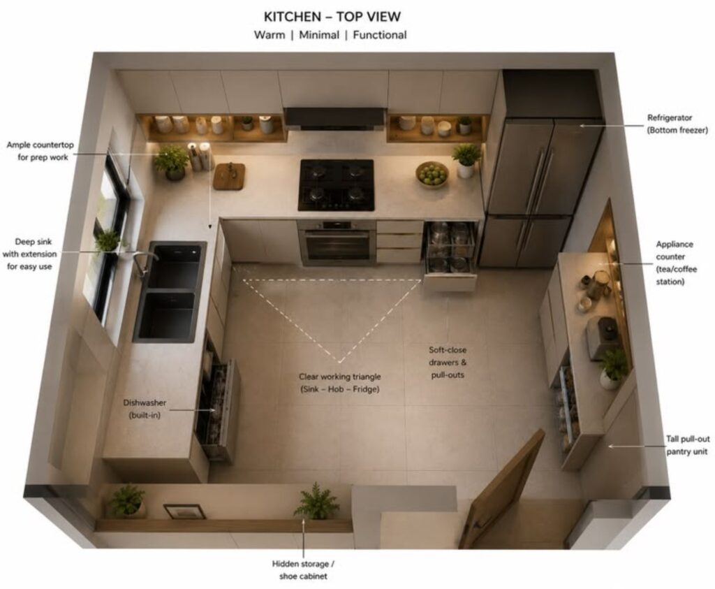 FREE 3D Modular Kitchen Design & Estimate in Gurugram