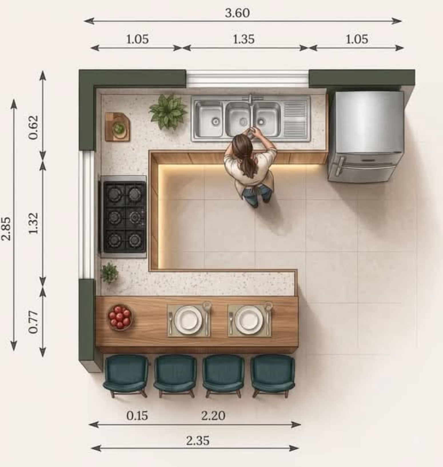 FREE 3D Modular Kitchen Design & Estimate in Gurgaon