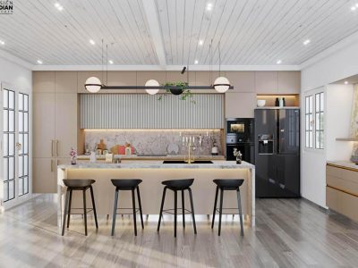 Beige Modular Kitchen Dealers
